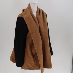 Vintage Otis & Maclain Camel and Black Wool Coat Size Large